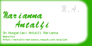 marianna antalfi business card